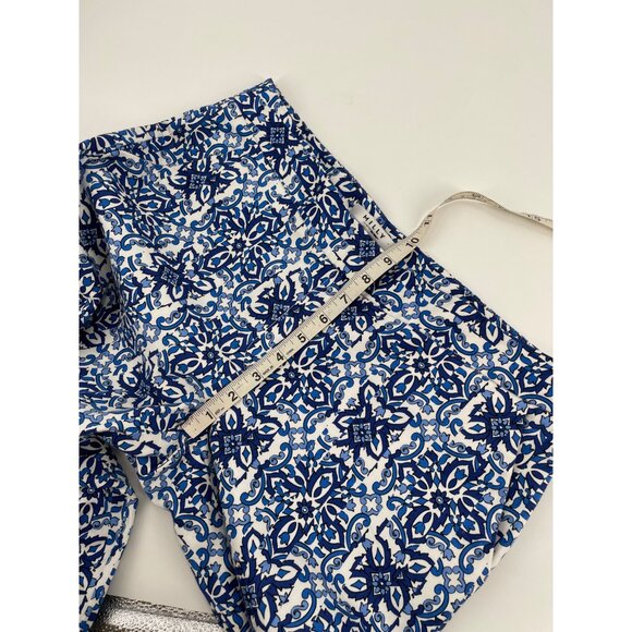 Milly For Design Nation Womens Blue White Nautical Sailor Ankle Pants Size 8 - Picture 6 of 7
